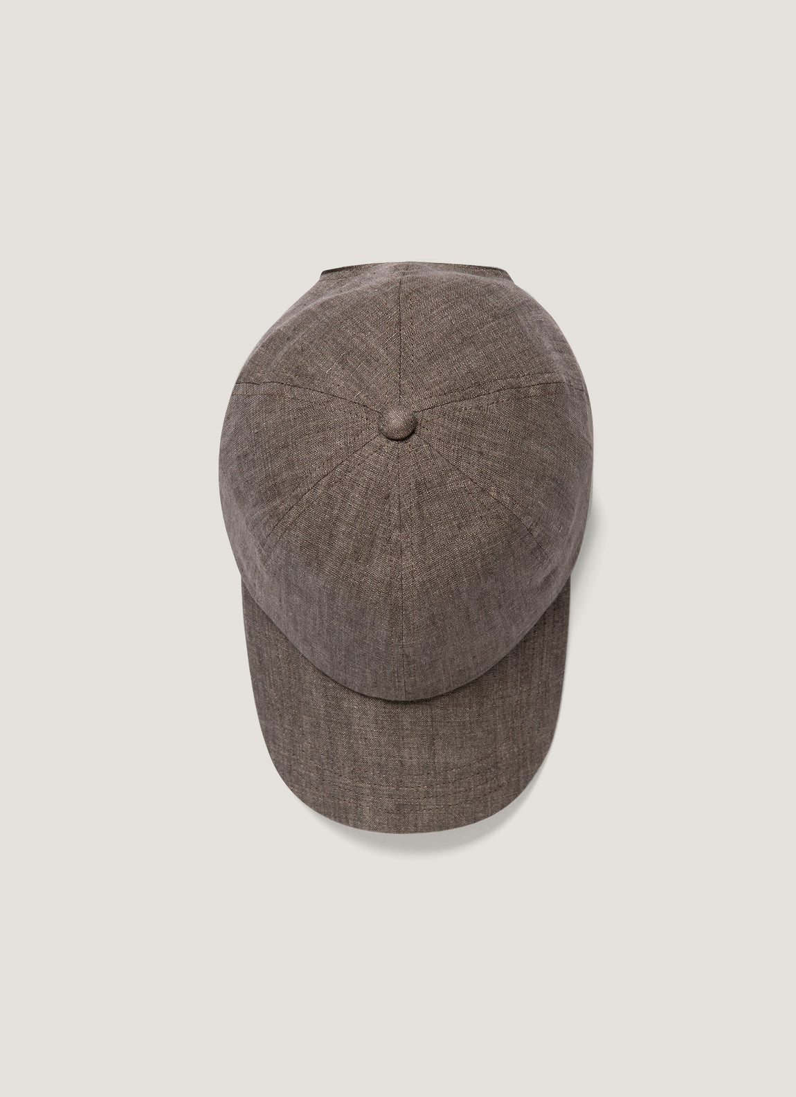 Men's Linen Cap in Dark Walnut
