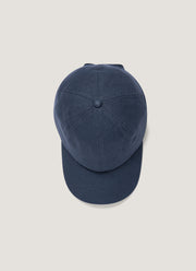 Men's Linen Cap in Light Navy