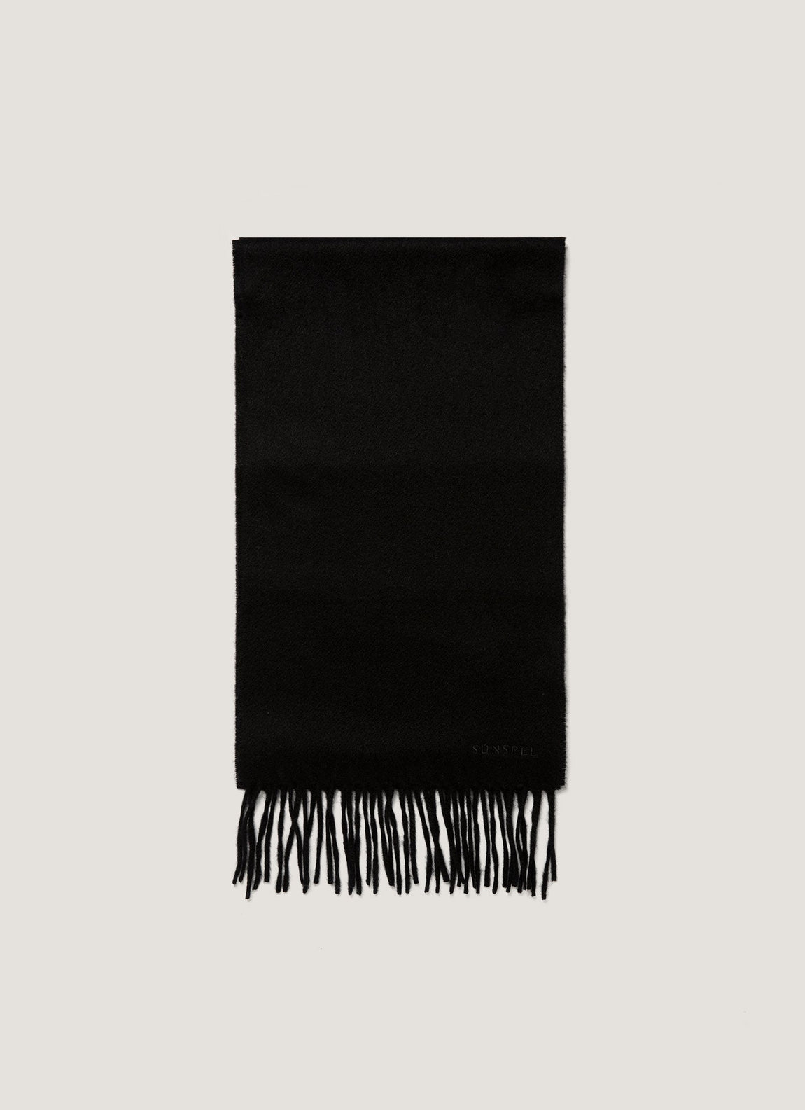 Men's Cashmere Scarf in Black