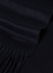 Men's Cashmere Scarf in Navy