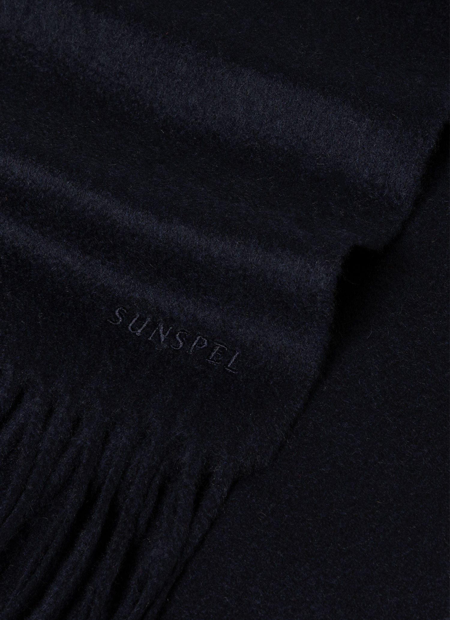 Men's Cashmere Scarf in Navy