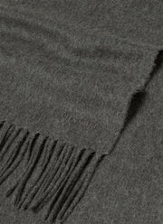Men's Cashmere Scarf in Charcoal Melange