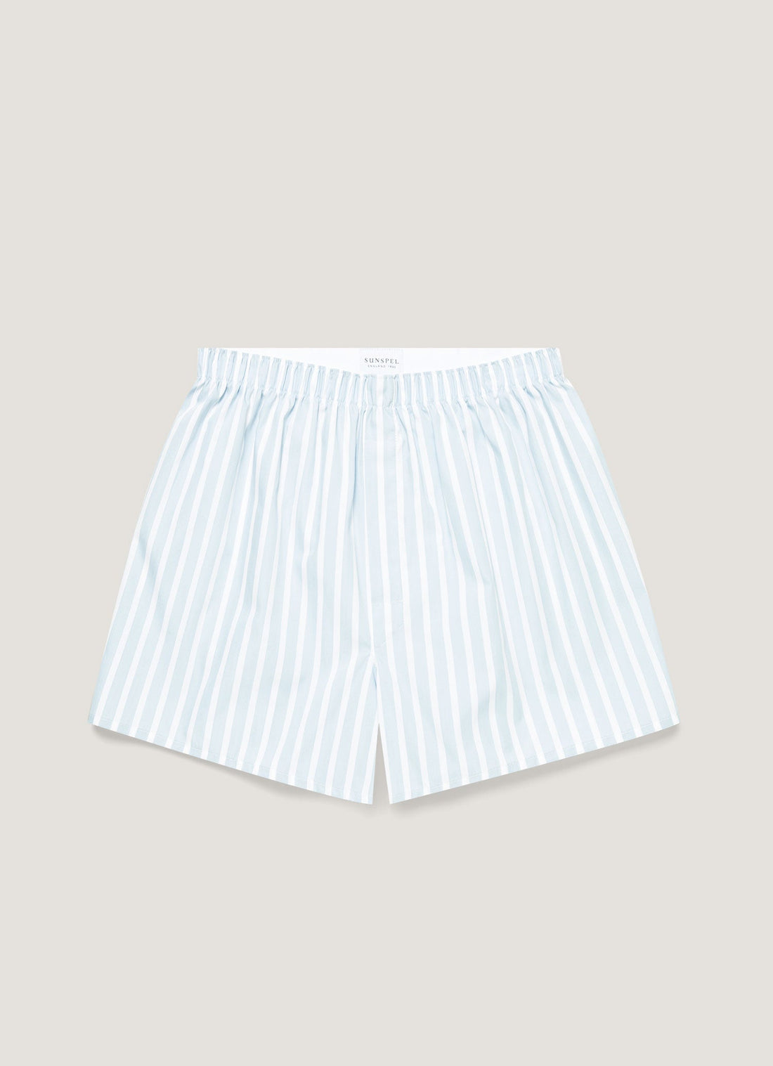 Men's Classic Boxer Short in Sky Blue/White