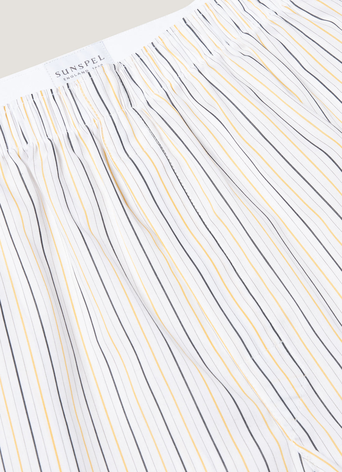 Men's Classic Boxer Short in White/Blue/Yellow