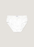 Men's Superfine Cotton Briefs in White