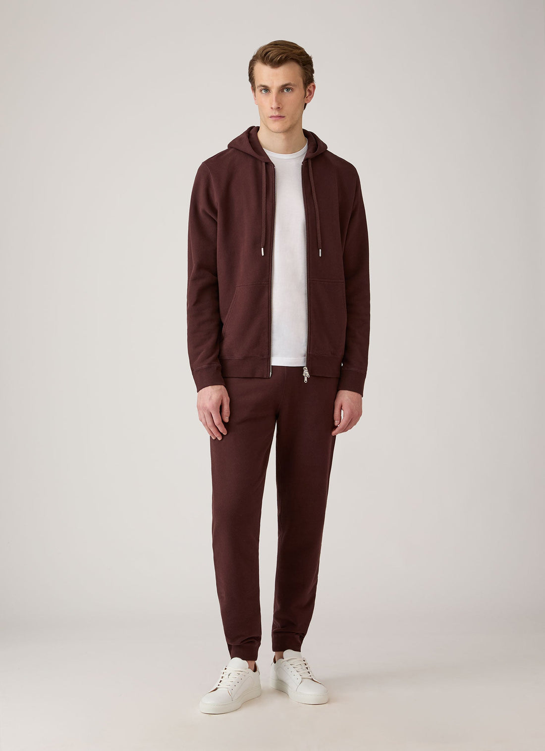 Men's Loopback Zip Hoodie in Bakelite
