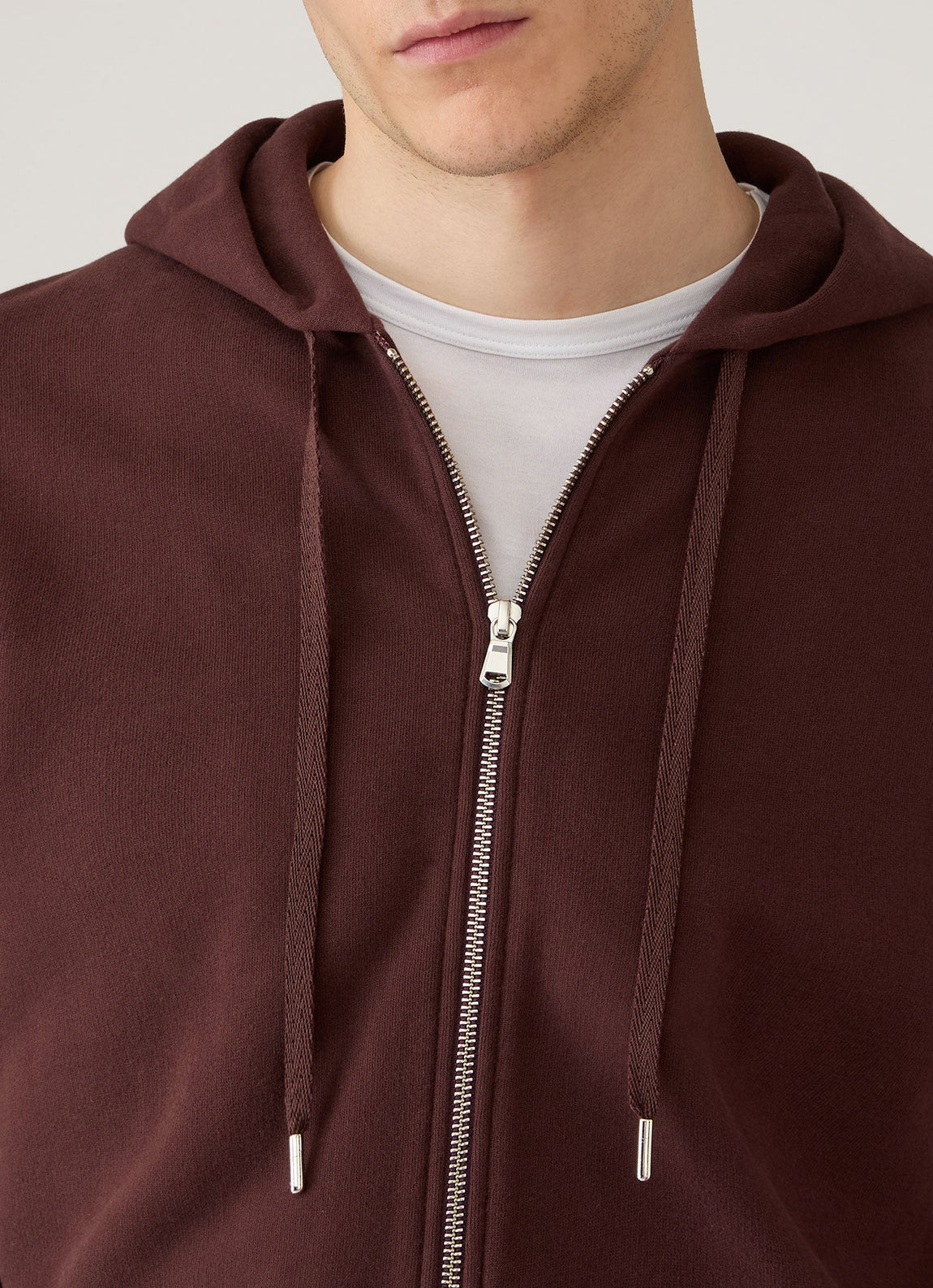 Men's Loopback Zip Hoodie in Bakelite