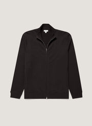 Men's Supima Loopback Zip Sweatshirt in Black