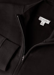 Men's Supima Loopback Zip Sweatshirt in Black