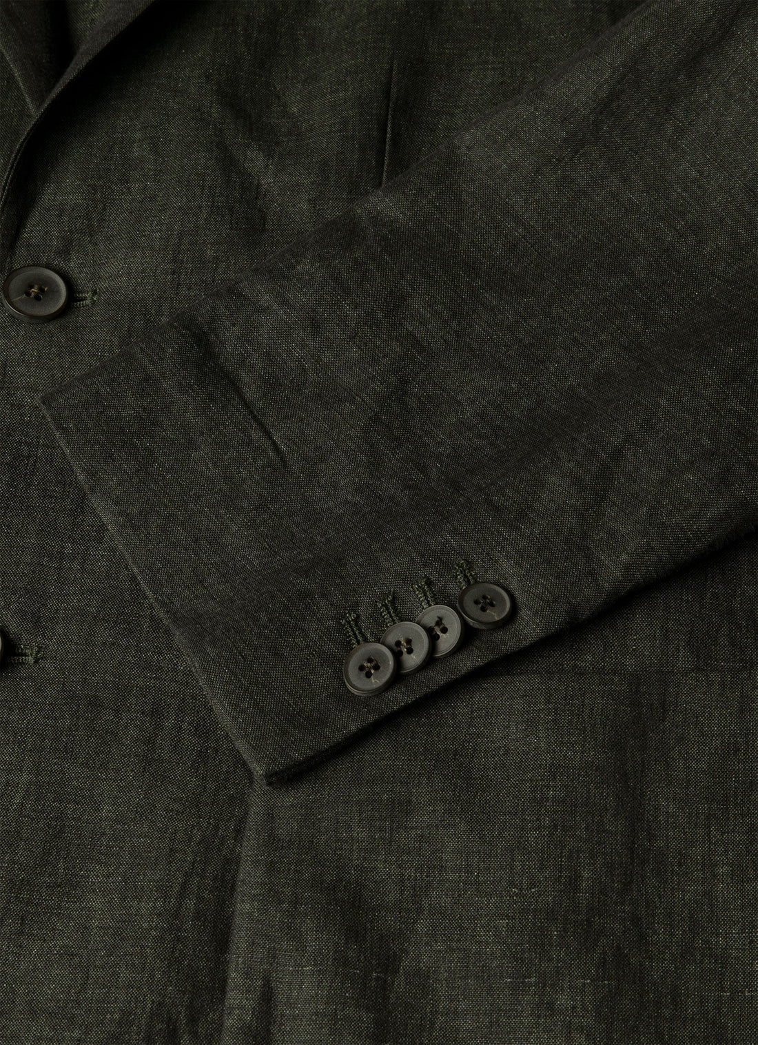 Men's Linen Two-Piece Suit in Forest