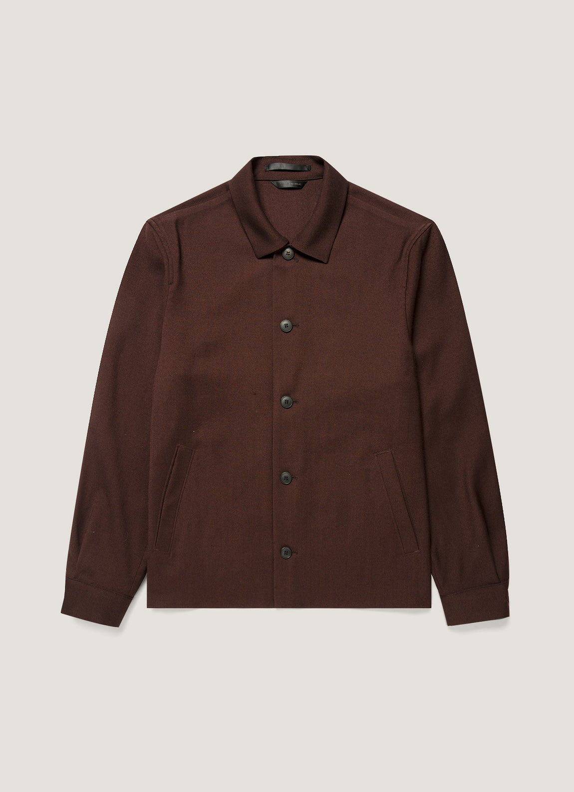 Men's Wool Twill Jacket in Dark Chocolate