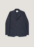 Men's Lightweight Cotton Poplin Blazer in Navy