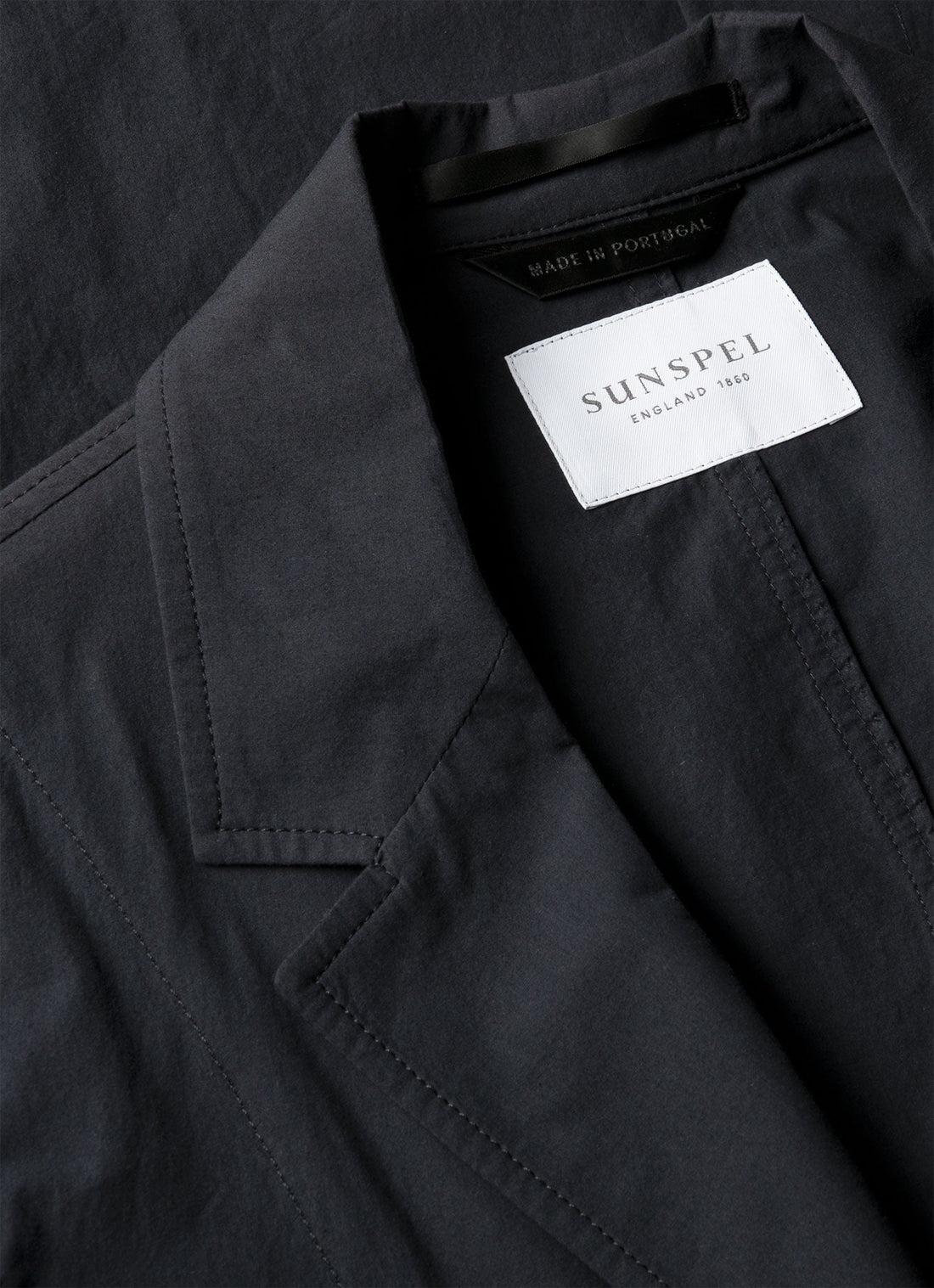 Men's Lightweight Cotton Poplin Blazer in Navy