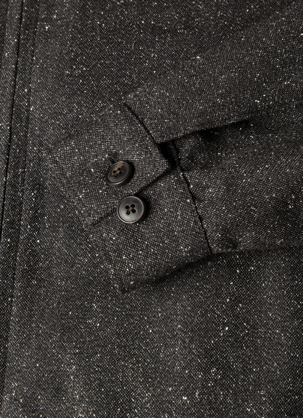 Men's Donegal Tweed Zip Jacket in Anthracite Melange