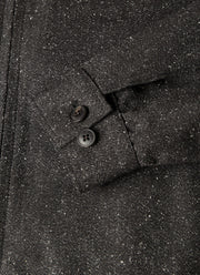 Men's Donegal Tweed Zip Jacket in Anthracite Melange