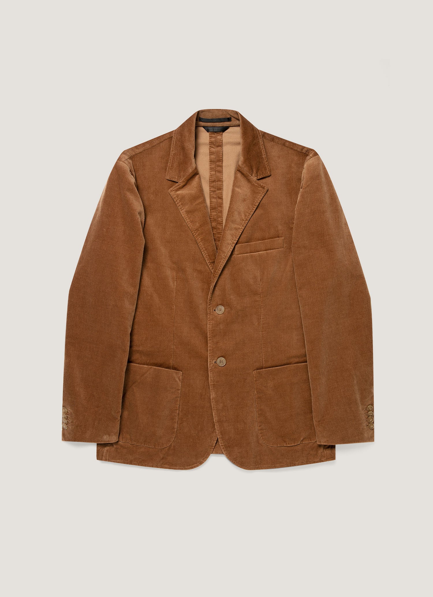 Men's Corduroy Blazer in Dark Beige