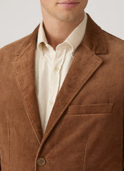 Men's Corduroy Blazer in Dark Beige