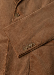 Men's Corduroy Blazer in Dark Beige