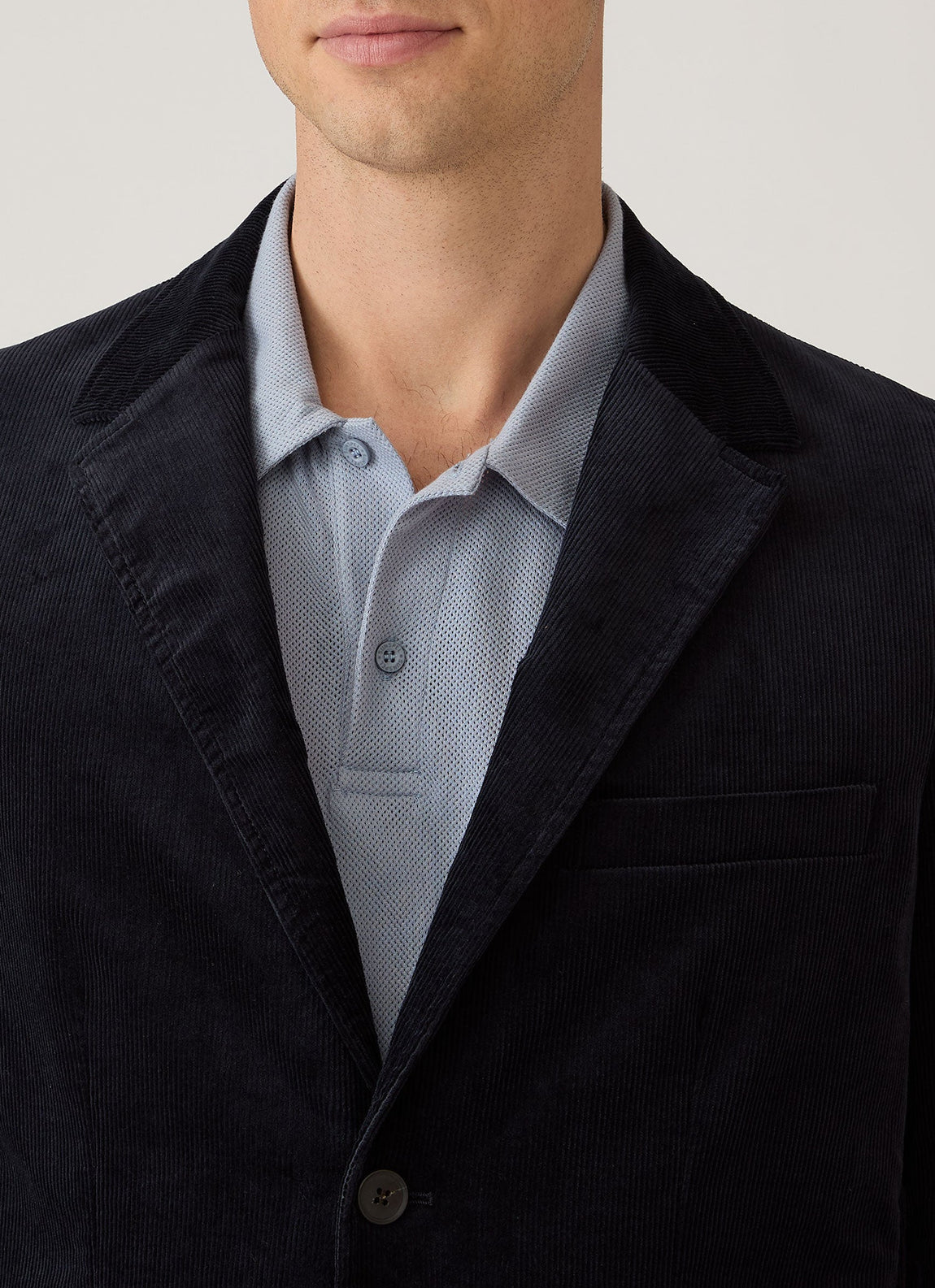 Men's Corduroy Blazer in Navy