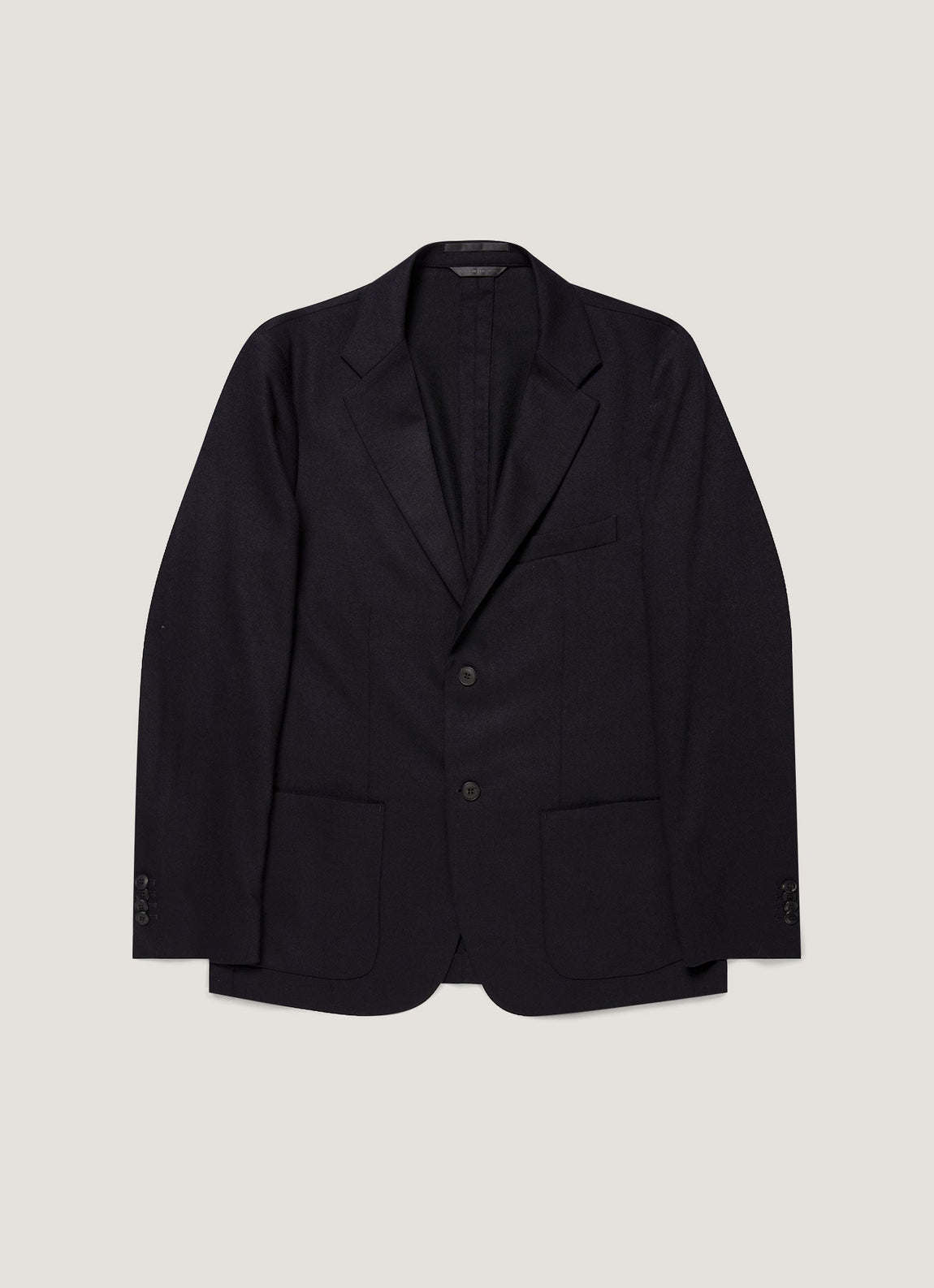 Men's Wool Cashmere Flannel Blazer in Navy