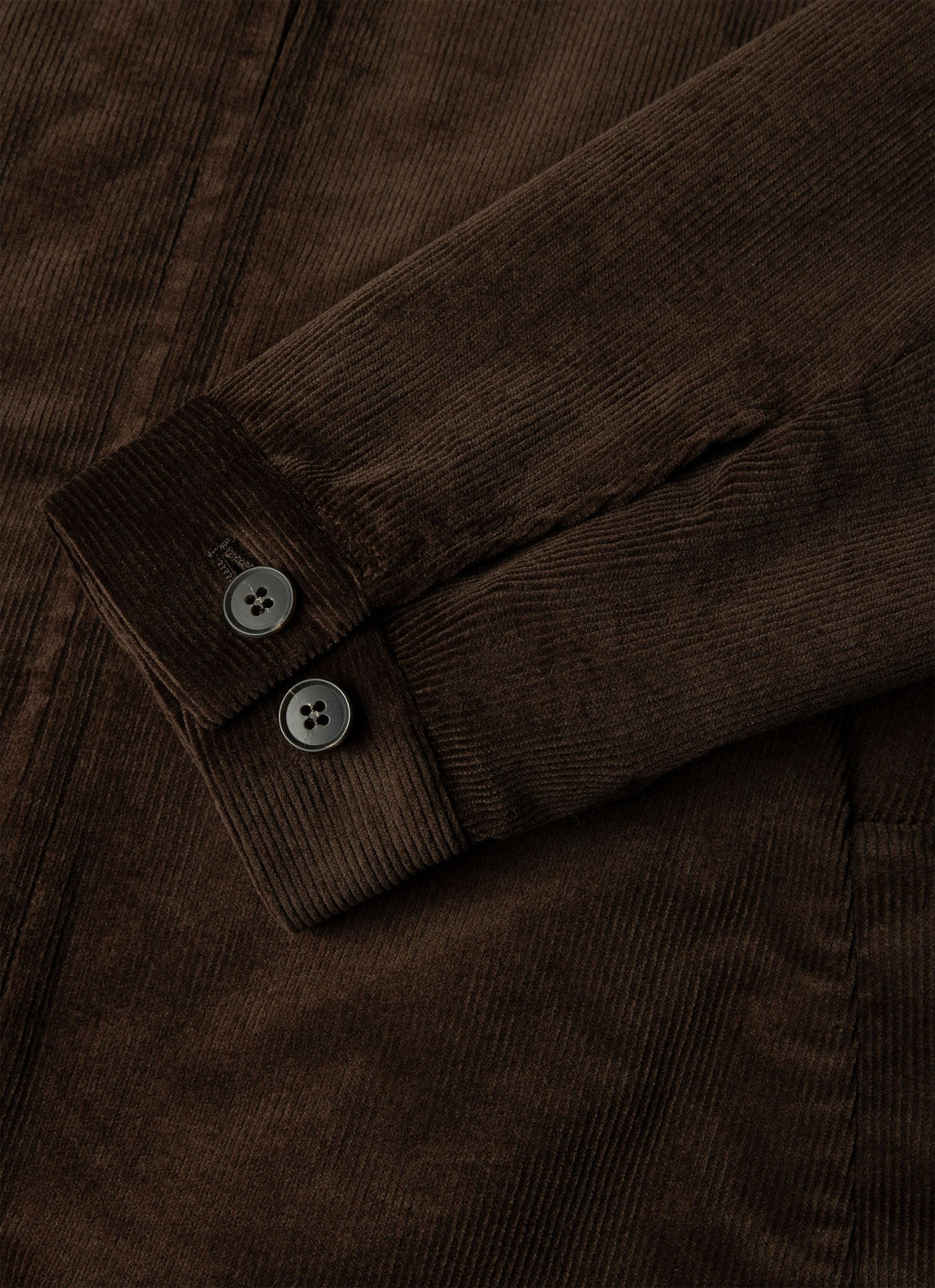 Men's Corduroy Harrington Jacket in Dark Chocolate