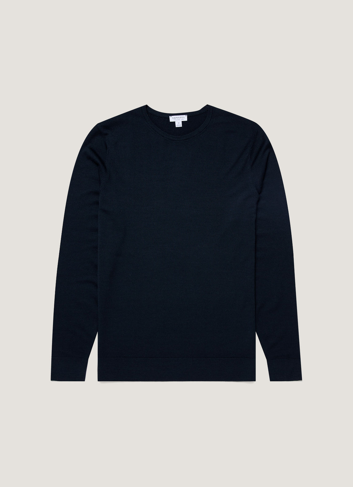 Men's Extra-Fine Merino Jumper in Light Navy