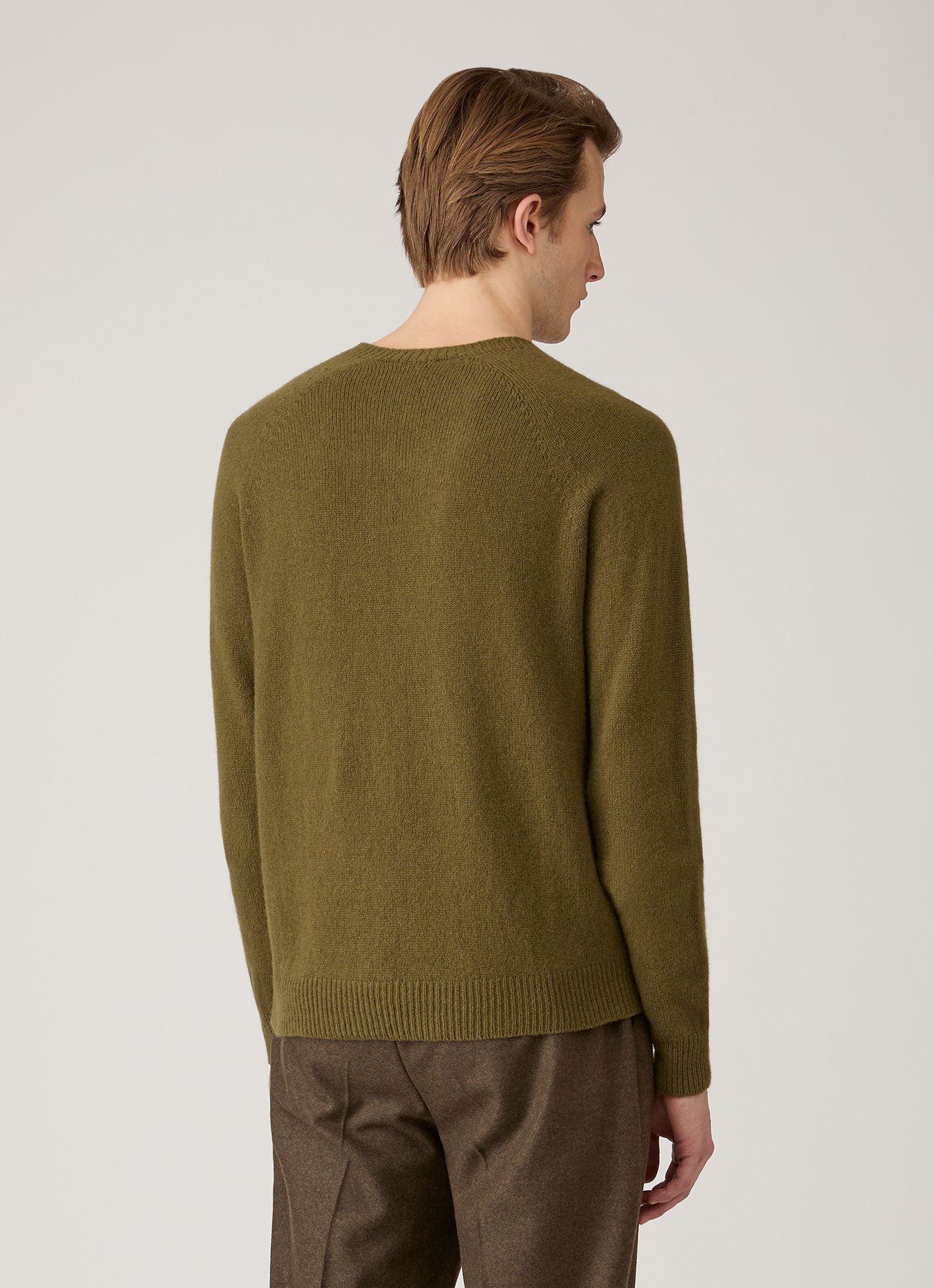 Men's Lambswool Crew Neck Jumper in Uniform