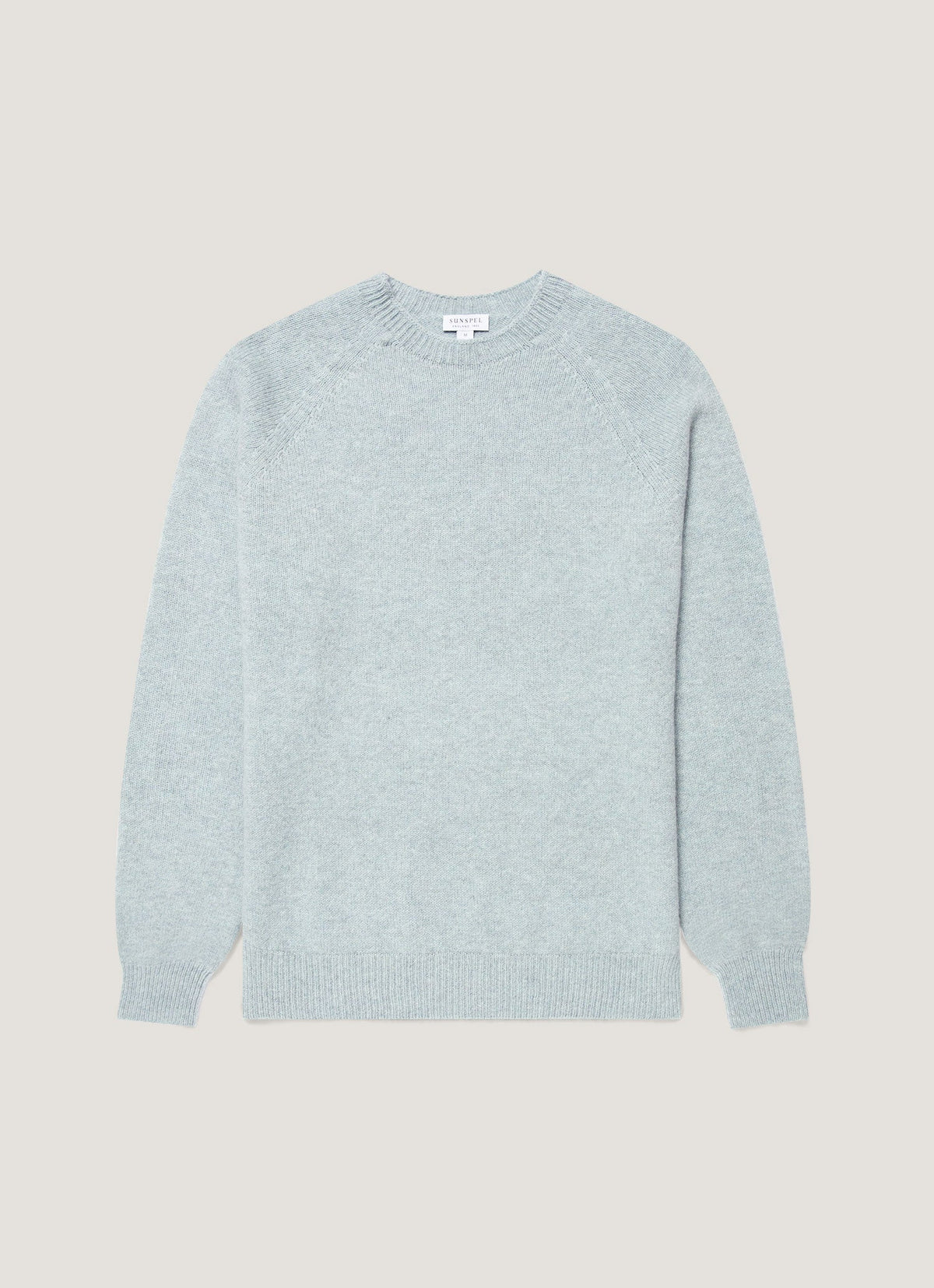 Men's Lambswool Crew Neck Jumper in Haar