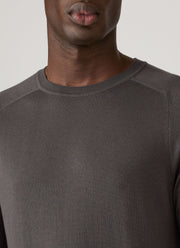 Men's Sea Island Cashmere Crew Neck Jumper in Anthracite