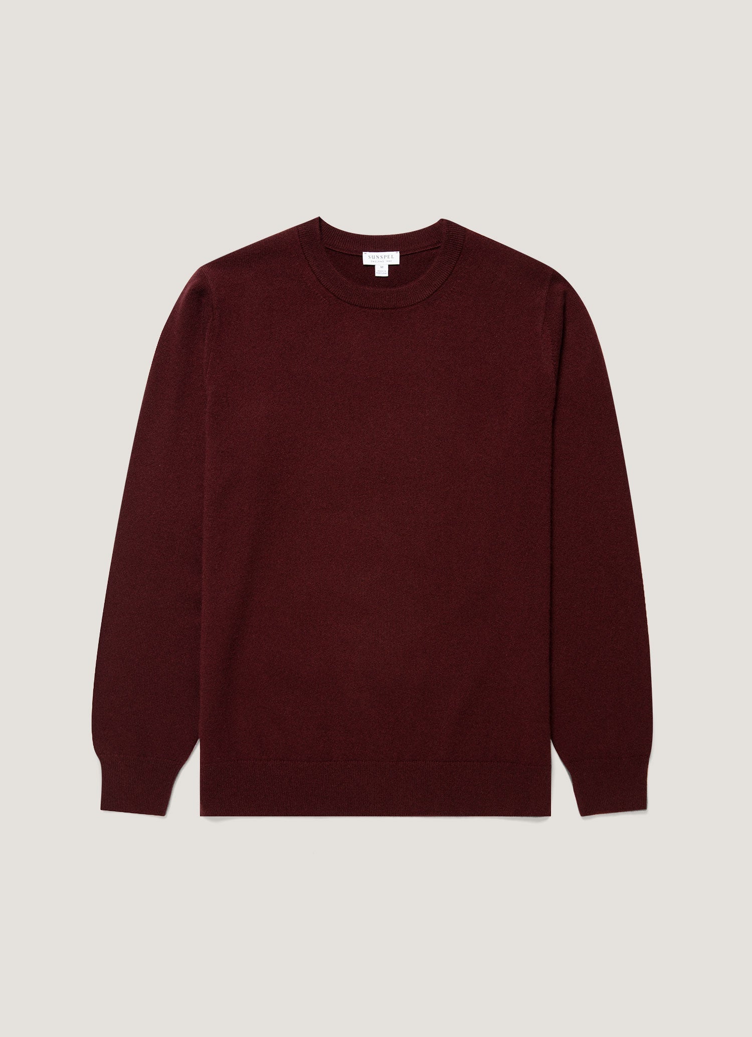 Men's Cashmere Crew Neck Jumper in Bakelite