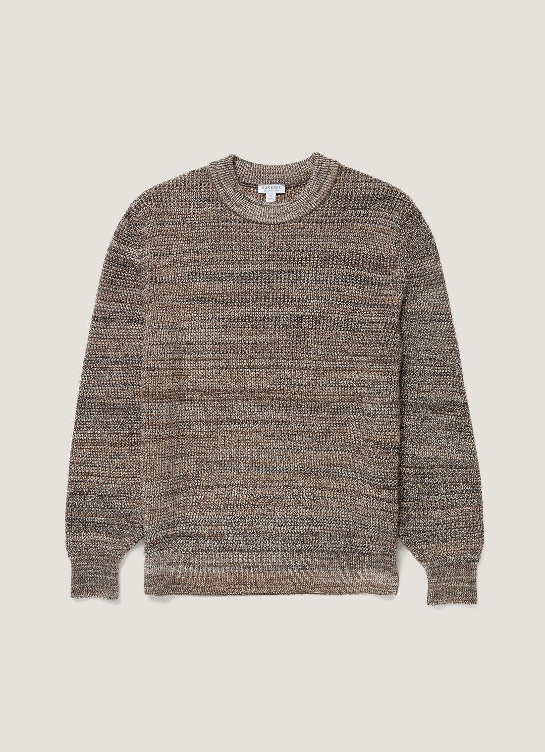 Pullover aus Merinowolle mit verschränktem Rippmuster