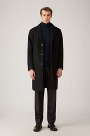 Men's Cashmere Roll Neck Jumper in Navy