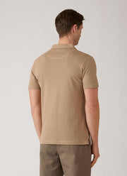 Men's Riviera Polo Shirt in Dark Beige