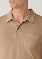 Men's Riviera Polo Shirt in Dark Beige
