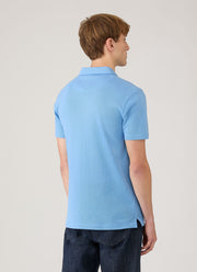 Men's Riviera Polo Shirt in Azure Blue