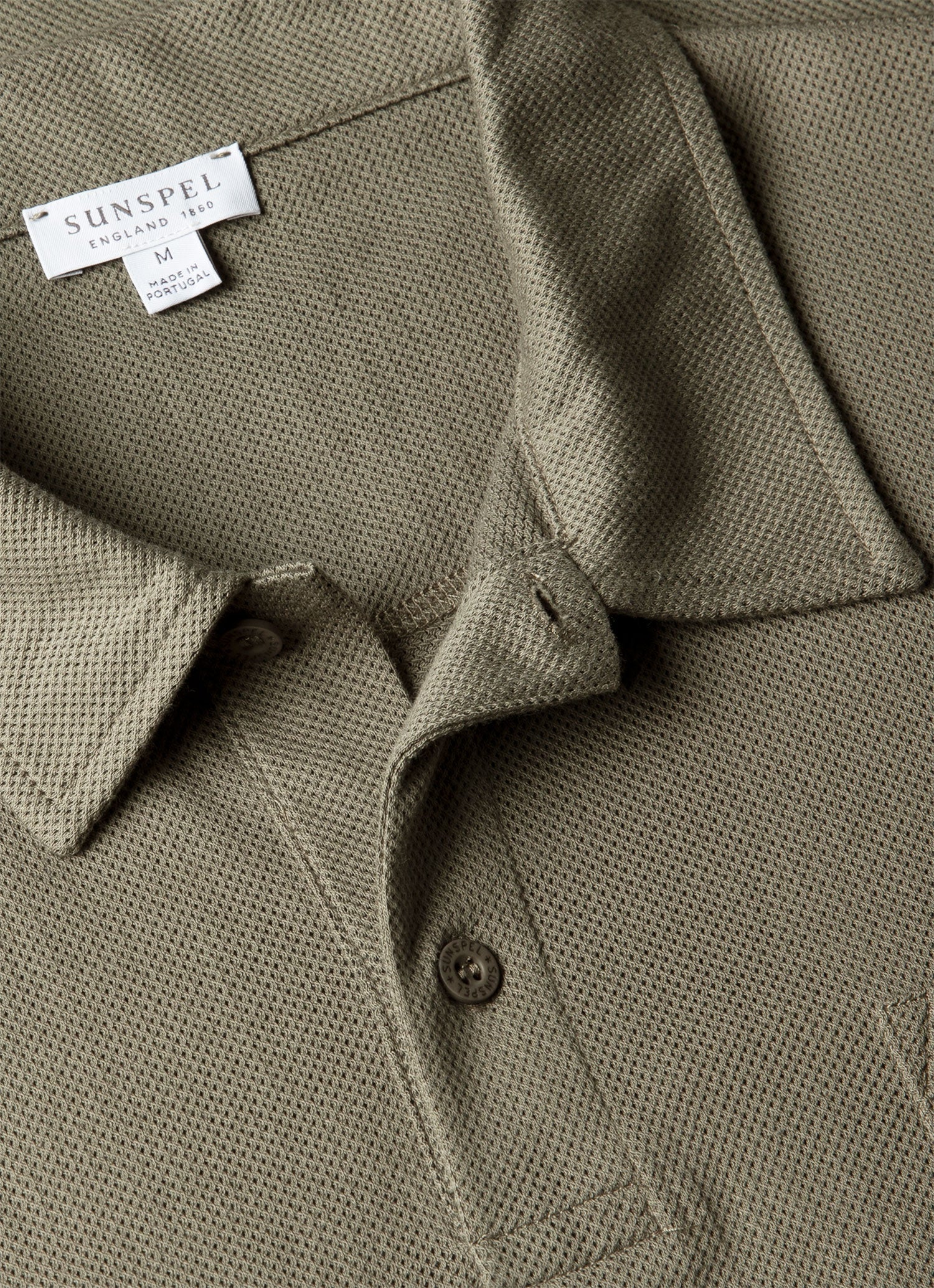 Men's Riviera Polo Shirt in Fossil Grey