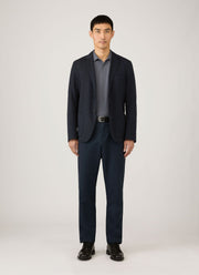 Men's Piqué Polo Shirt in Slate Blue