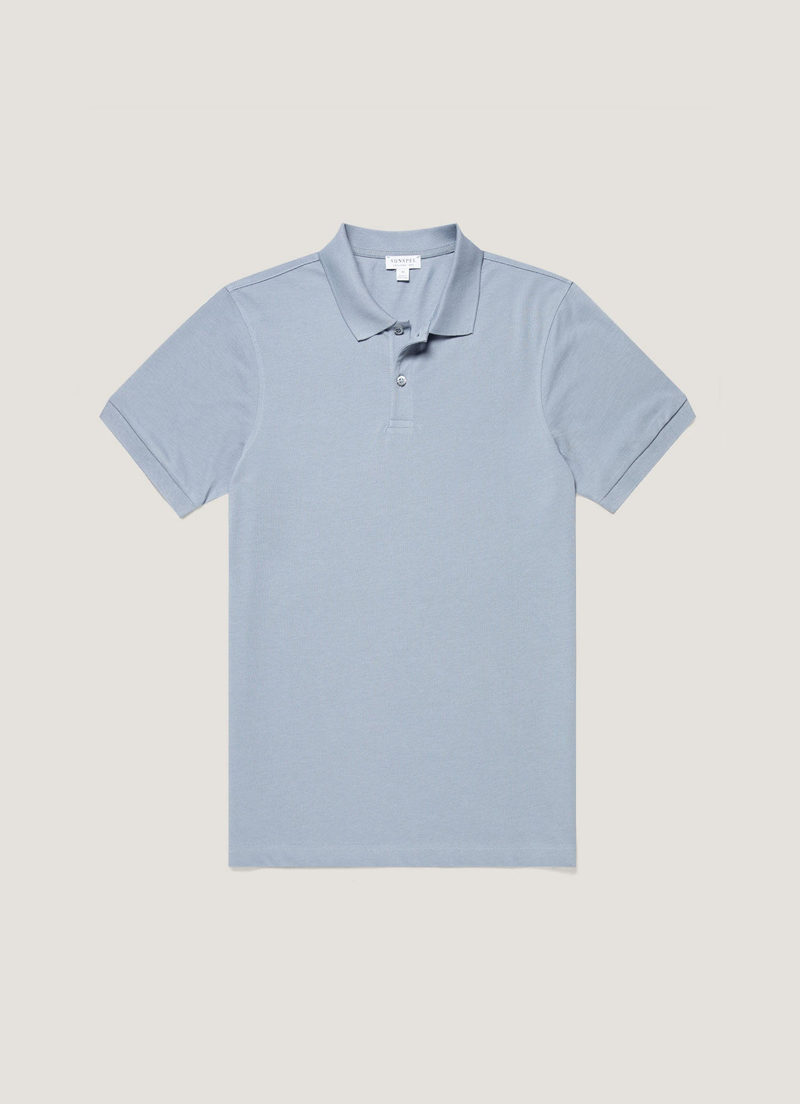 Men's Piqué Polo Shirt in Powder Blue