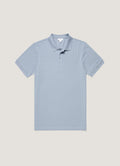 Men's Piqué Polo Shirt in Powder Blue