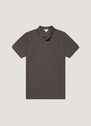 Men's Piqué Polo Shirt in Anthracite