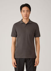 Men's Piqué Polo Shirt in Anthracite