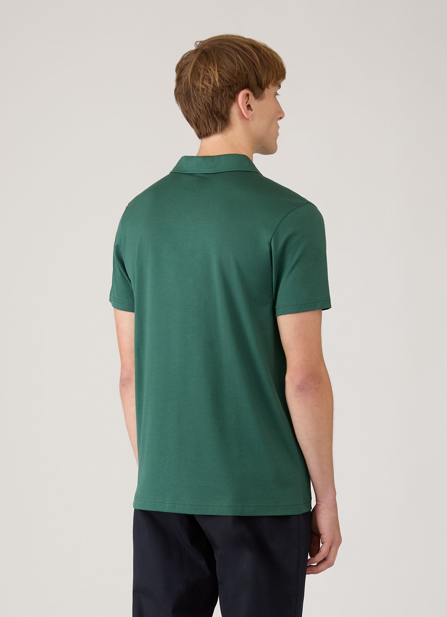 Men's Classic Jersey Polo Shirt in Forest