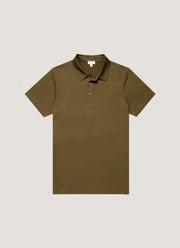 Men's Classic Jersey Polo Shirt in Loden Green