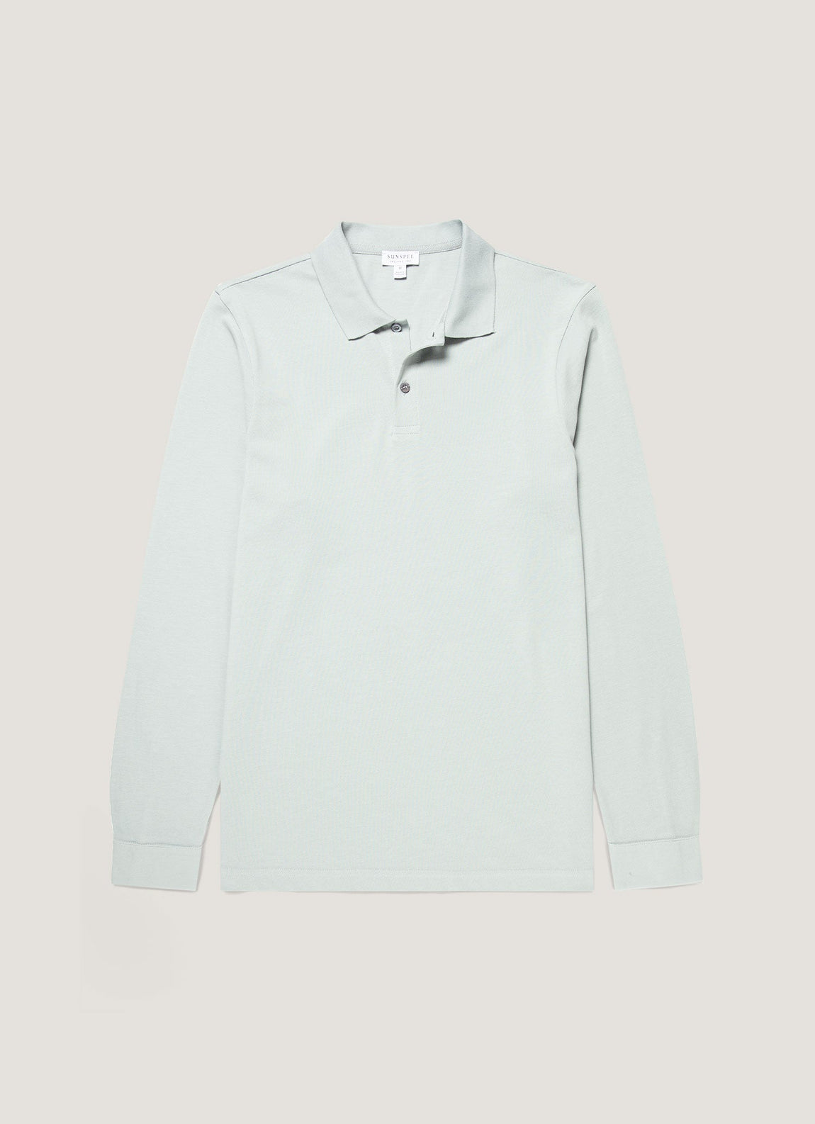 Men's Long Sleeve Piqué Polo Shirt in Haar