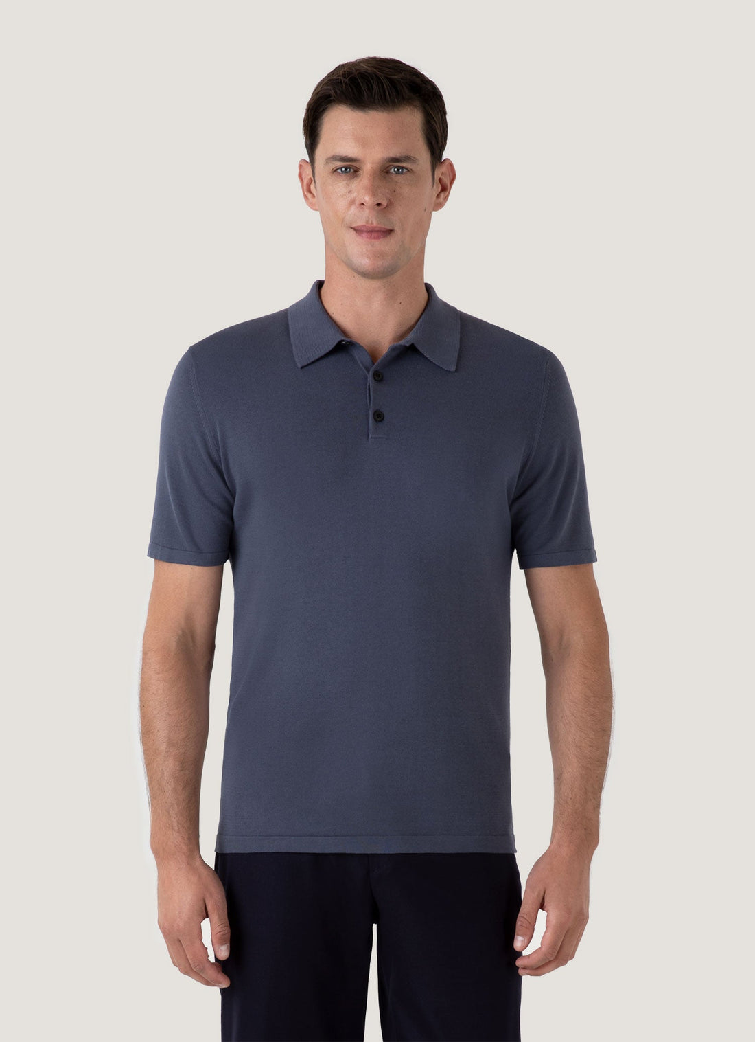 Sea Island Cotton Knit Polo Shirt