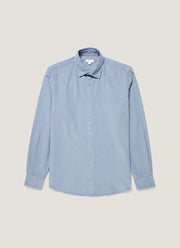 Men's Fine Cord Shirt in Powder Blue