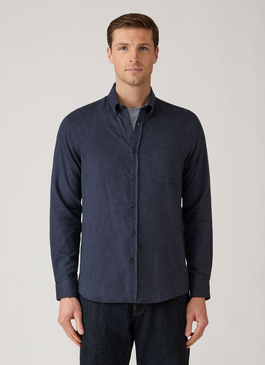 Chemise boutonnée en flanelle