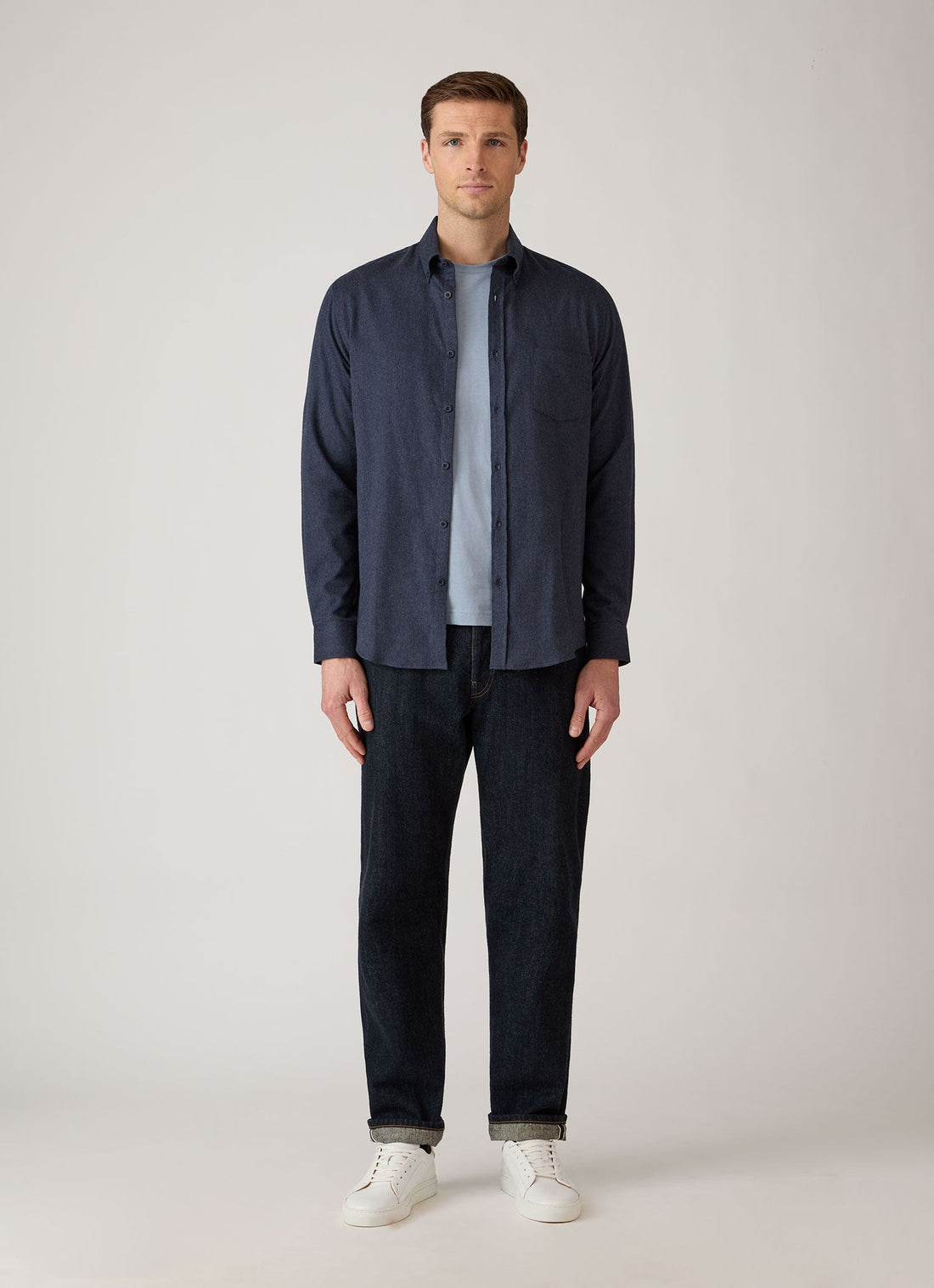 Chemise boutonnée en flanelle