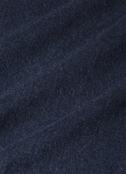 Men's Button Down Flannel Shirt in Navy Melange