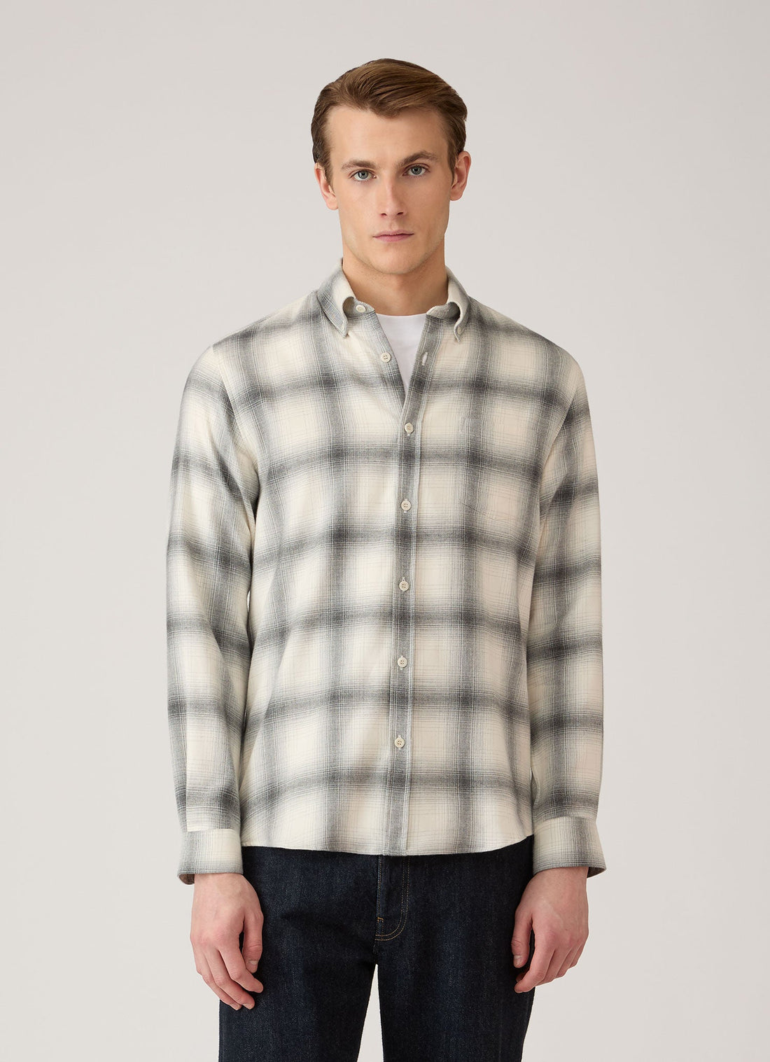 Chemise boutonnée en flanelle